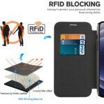 Étui portefeuille Techsuit SmartMag Book Case pour iPhone 12 - Pink – Image 4