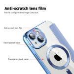 Étui portefeuille Techsuit SmartMag Book Case pour iPhone 13 - Light Blue – Image 3