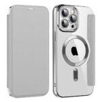 Étui portefeuille Techsuit SmartMag Book Case pour iPhone 13 Pro - Gray – Image 2