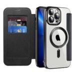Étui portefeuille Techsuit SmartMag Book Case pour iPhone 13 Pro Max - Black