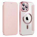 Étui portefeuille Techsuit SmartMag Book Case pour iPhone 13 Pro Max - Pink – Image 2