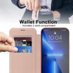 Étui portefeuille Techsuit SmartMag Book Case pour iPhone 13 Pro Max - Pink – Image 5