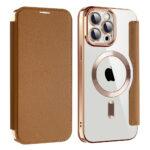 Étui portefeuille Techsuit SmartMag Book Case pour iPhone 13 Pro Max - Brown – Image 2