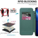 Étui portefeuille Techsuit SmartMag Book Case pour iPhone 13 Pro Max - Green – Image 4