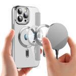 Étui portefeuille Techsuit SmartMag Book Case pour iPhone 13 Pro Max - Gray – Image 6