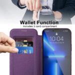 Étui portefeuille Techsuit SmartMag Book Case pour iPhone 13 Pro Max - Purple – Image 5