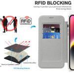 Étui portefeuille Techsuit SmartMag Book Case pour iPhone 14 - Gray – Image 4