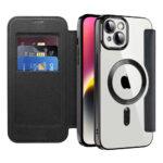 Étui portefeuille Techsuit SmartMag Book Case pour iPhone 14 Plus - Black