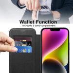 Étui portefeuille Techsuit SmartMag Book Case pour iPhone 14 Plus - Black – Image 5