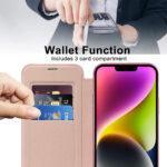 Étui portefeuille Techsuit SmartMag Book Case pour iPhone 14 Plus - Pink – Image 5