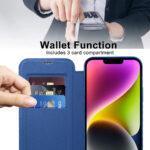 Étui portefeuille Techsuit SmartMag Book Case pour iPhone 14 Plus - Blue – Image 5