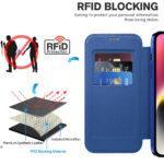 Étui portefeuille Techsuit SmartMag Book Case pour iPhone 14 Plus - Blue – Image 4