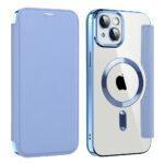 Étui portefeuille Techsuit SmartMag Book Case pour iPhone 14 Plus - Light Blue – Image 2
