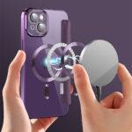 Étui portefeuille Techsuit SmartMag Book Case pour iPhone 14 Plus - Purple – Image 6