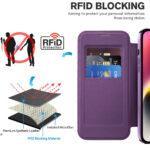 Étui portefeuille Techsuit SmartMag Book Case pour iPhone 14 Plus - Purple – Image 4