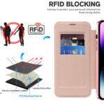 Étui portefeuille Techsuit SmartMag Book Case pour iPhone 14 Pro Max - Pink – Image 4