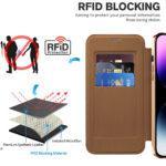 Étui portefeuille Techsuit SmartMag Book Case pour iPhone 14 Pro Max - Brown – Image 4
