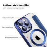 Étui portefeuille Techsuit SmartMag Book Case pour iPhone 14 Pro Max - Blue – Image 3