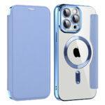 Étui portefeuille Techsuit SmartMag Book Case pour iPhone 14 Pro Max - Light Blue – Image 2