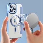 Étui portefeuille Techsuit SmartMag Book Case pour iPhone 14 Pro Max - Light Blue – Image 6