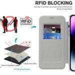 Étui portefeuille Techsuit SmartMag Book Case pour iPhone 14 Pro Max - Gray – Image 4