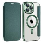 Étui portefeuille Techsuit SmartMag Book Case pour iPhone 15 Pro Max - Green – Image 2