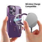 Étui portefeuille Techsuit SmartMag Book Case pour iPhone 15 Pro Max - Purple – Image 6
