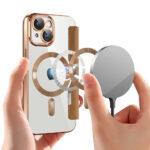 Étui portefeuille Techsuit SmartMag Book Case pour iPhone 15 - Brown – Image 6