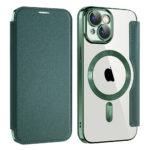 Étui portefeuille Techsuit SmartMag Book Case pour iPhone 15 - Green – Image 2