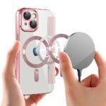 Étui portefeuille Techsuit SmartMag Book Case pour iPhone 15 Plus - Pink – Image 6