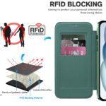 Étui portefeuille Techsuit SmartMag Book Case pour iPhone 15 Plus - Green – Image 4