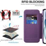 Étui portefeuille Techsuit SmartMag Book Case pour iPhone 15 Plus - Purple – Image 4