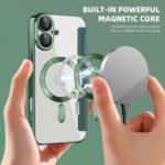 Étui portefeuille Techsuit SmartMag Book Case pour iPhone 16 - Green – Image 6