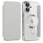 Étui portefeuille Techsuit SmartMag Book Case pour iPhone 16 - Gray – Image 2