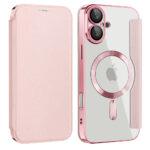 Étui portefeuille Techsuit SmartMag Book Case pour iPhone 16 Plus - Pink – Image 2