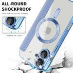 Étui portefeuille Techsuit SmartMag Book Case pour iPhone 16 Plus - Light Blue – Image 4