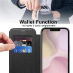 Étui portefeuille Techsuit SmartMag Book Case pour iPhone 16e - Black – Image 5