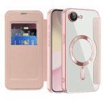 Étui portefeuille Techsuit SmartMag Book Case pour iPhone 16e - Pink