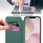 Étui portefeuille Techsuit SmartMag Book Case pour iPhone 16e - Green – Image 5