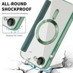 Étui portefeuille Techsuit SmartMag Book Case pour iPhone 16e - Green – Image 3