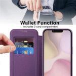 Étui portefeuille Techsuit SmartMag Book Case pour iPhone 16e - Purple – Image 5