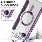 Étui portefeuille Techsuit SmartMag Book Case pour iPhone 16e - Purple – Image 3