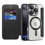 Étui portefeuille Techsuit SmartMag Book Case pour iPhone 16 Pro - Black