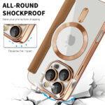 Étui portefeuille Techsuit SmartMag Book Case pour iPhone 16 Pro - Brown – Image 4
