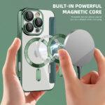 Étui portefeuille Techsuit SmartMag Book Case pour iPhone 16 Pro - Green – Image 6