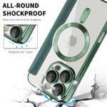 Étui portefeuille Techsuit SmartMag Book Case pour iPhone 16 Pro - Green – Image 4