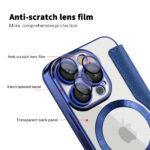 Étui portefeuille Techsuit SmartMag Book Case pour iPhone 16 Pro - Blue – Image 3