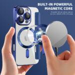 Étui portefeuille Techsuit SmartMag Book Case pour iPhone 16 Pro - Blue – Image 6