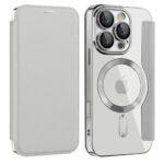 Étui portefeuille Techsuit SmartMag Book Case pour iPhone 16 Pro - Gray – Image 2