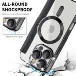 Étui portefeuille Techsuit SmartMag Book Case pour iPhone 16 Pro Max - Black – Image 4